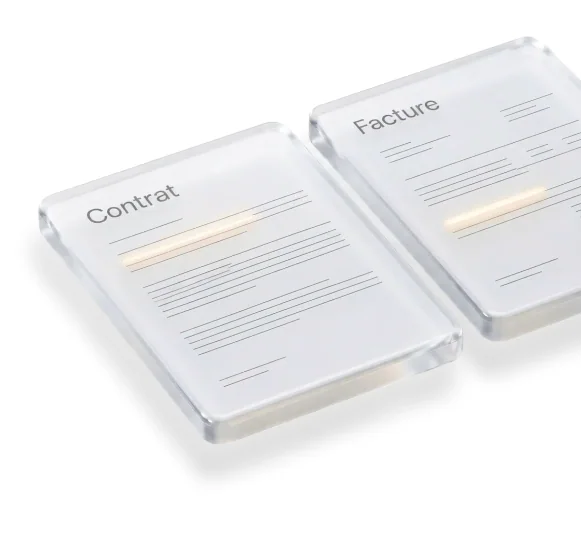 Deux documents achats comparés ligne par ligne par Zylio