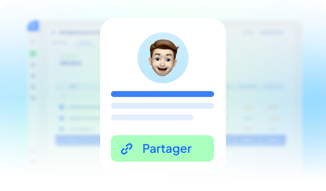 Interface de visualisation et partage des données achats de la plateforme Zylio